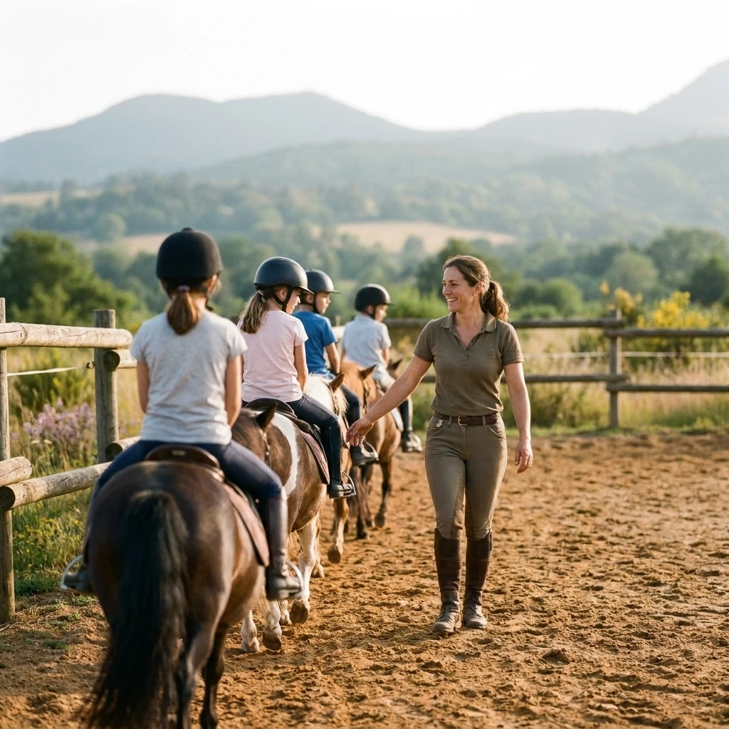 Cours de poney à Saint-Angel, Puy-de-Dôme